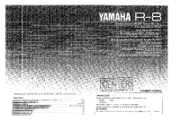 Yamaha R-8 - Owners Manual
